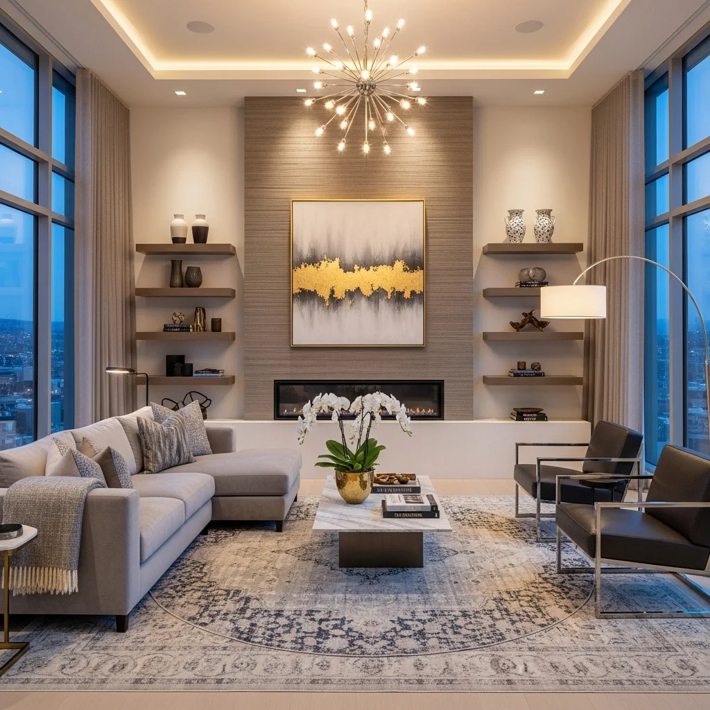 Luxury Living Room Setup