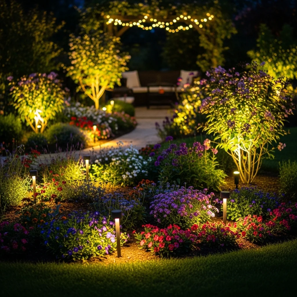 Lighting of Gardens and Flower Beds