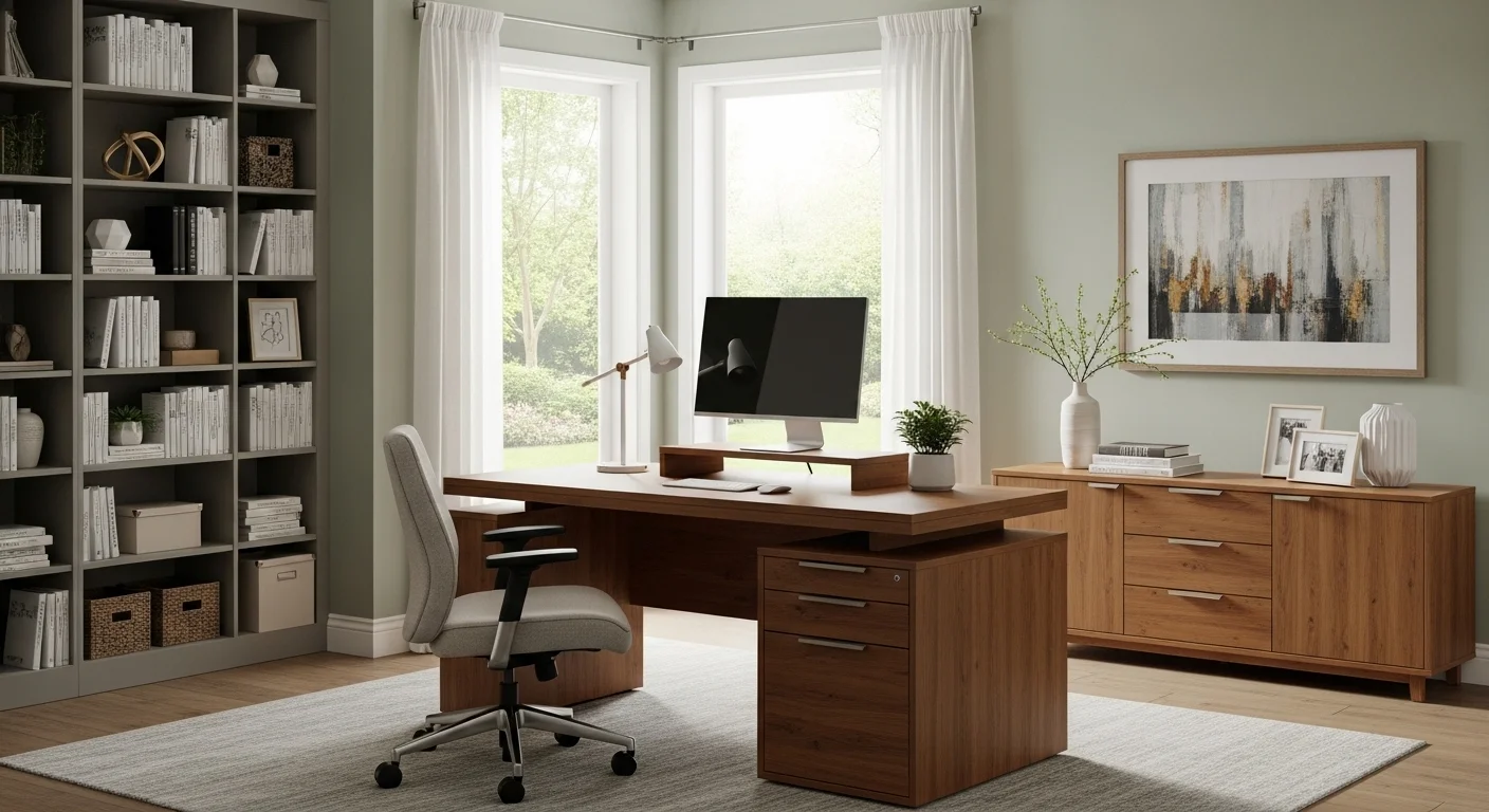 Home Office Furniture Arrangement Ideas