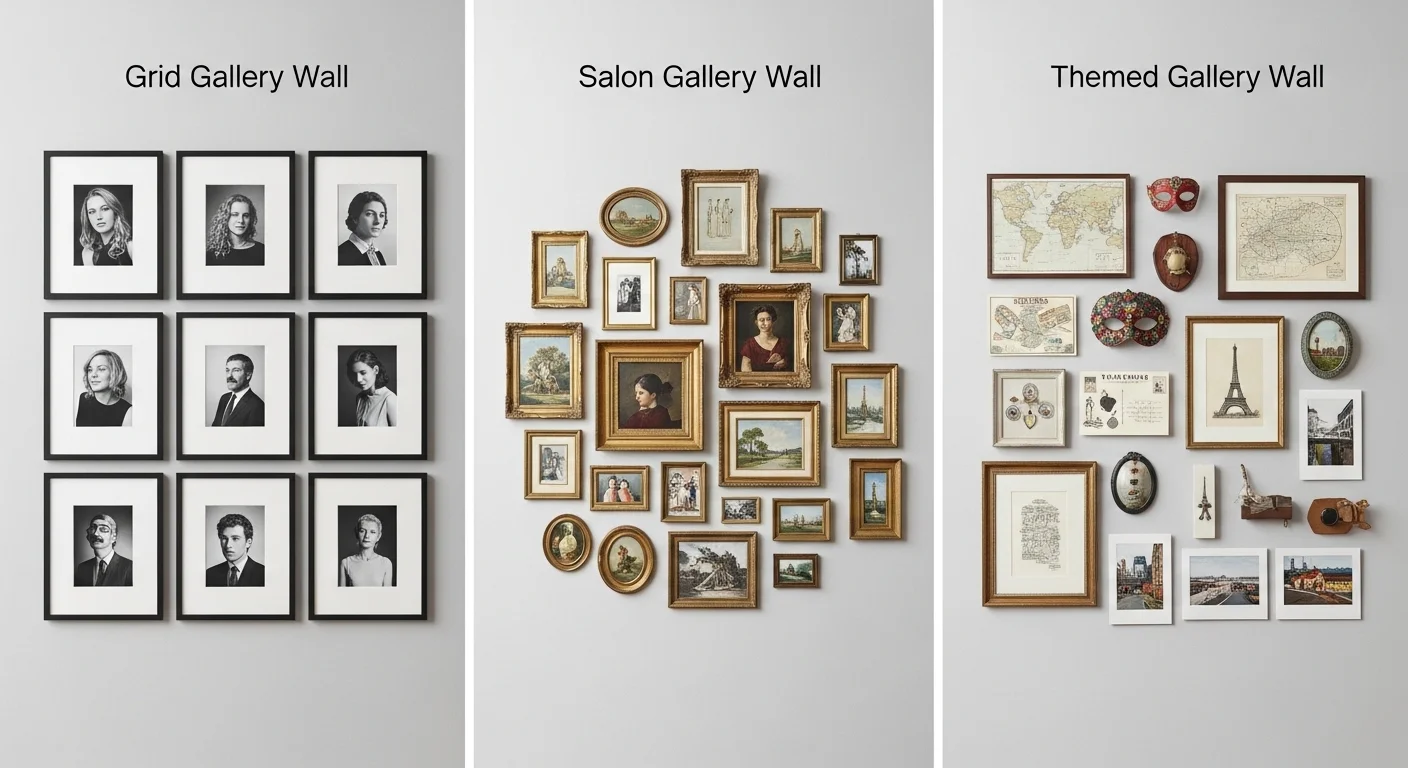 Gallery Wall Styles Comparison
